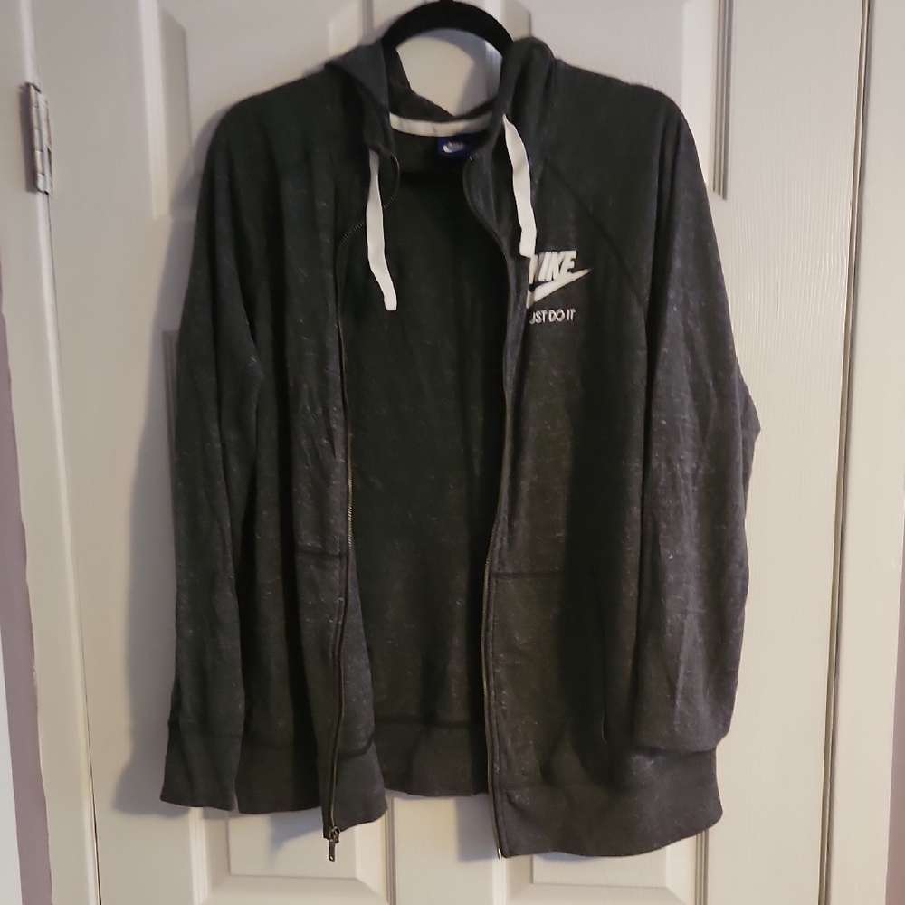Nike Women's Plus Gray Hoodie Jacket 1X